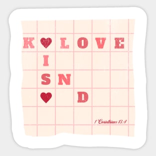Love is Kind Sticker
